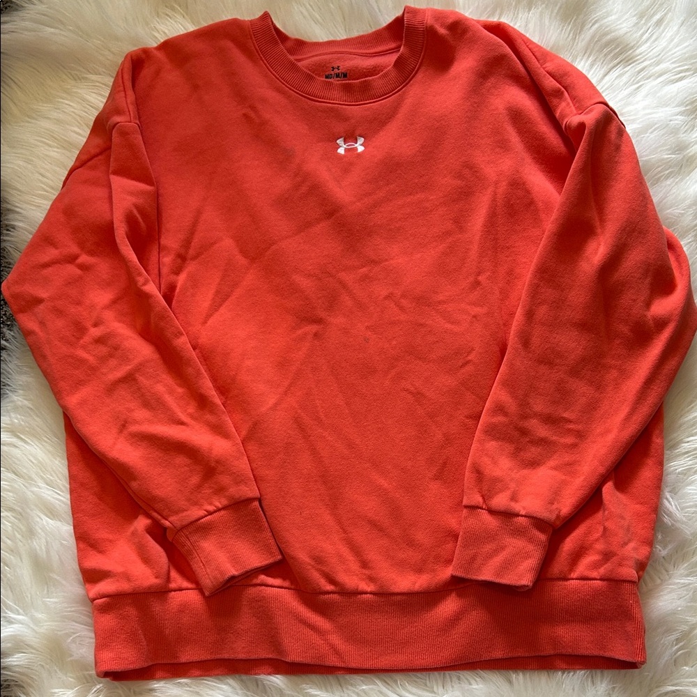 Under Armour Vibrant Orange Crewneck Sweater